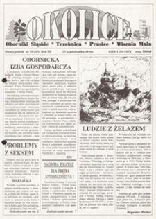 Okolice : Oborniki Śląskie, Trzebnica, Prusice, Wisznia Mała, 1994, nr 10 (35) [29.10]