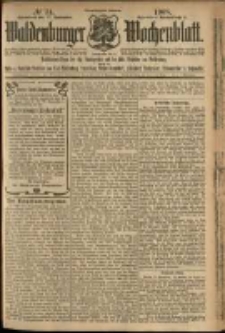 Waldenburger Wochenblatt, Jg. 54, 1908, nr 74