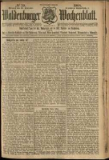 Waldenburger Wochenblatt, Jg. 54, 1908, nr 79
