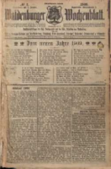 Waldenburger Wochenblatt, Jg. 55, 1909, nr 1