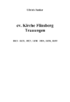 ev. Kirche Flinsberg Trauungen 1813-1821, 1823, 1830-1835, 1838, 1839 [Dokument elektroniczny]