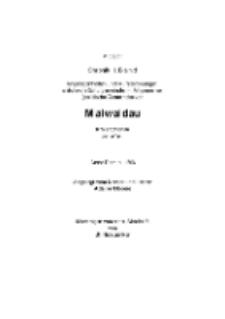 Maiwaldau. Chronik II. Band Angelegenheiten und Aufzeichnungen [Dokument elektroniczny]