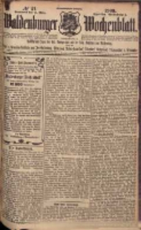 Waldenburger Wochenblatt, Jg. 55, 1909, nr 21