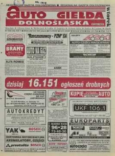 Auto Giełda Dolnośląska: regionalna gazeta ogłoszeniowa, 1998, nr 19 (446) [3.03]