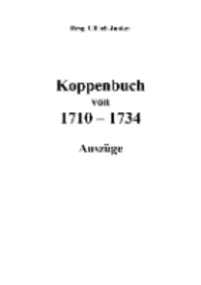 Koppenbuch von 1710-1734 Auszüge [Dokument elektroniczny]