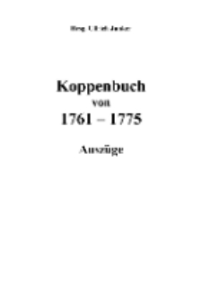 Koppenbuch von 1761-1775 Auszüge [Dokument elektroniczny]