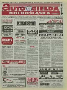 Auto Giełda Dolnośląska: regionalna gazeta ogłoszeniowa, 1998, nr 27 (454) [31.03]