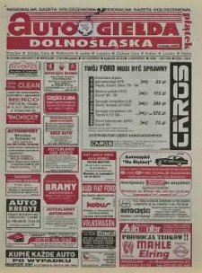 Auto Giełda Dolnośląska: regionalna gazeta ogłoszeniowa, 1998, nr 31/32 (458) [17.04]