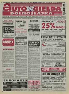 Auto Giełda Dolnośląska: regionalna gazeta ogłoszeniowa, 1998, nr 33 (459) [21.04]