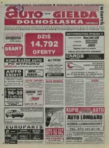 Auto Giełda Dolnośląska: regionalna gazeta ogłoszeniowa, 1998, nr 39 (464) [12.05]
