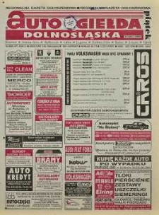 Auto Giełda Dolnośląska: regionalna gazeta ogłoszeniowa, 1998, nr 46 (471) [5.06]