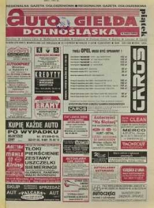 Auto Giełda Dolnośląska: regionalna gazeta ogłoszeniowa, 1998, nr 54 (479) [3.07]