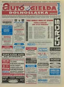 Auto Giełda Dolnośląska: regionalna gazeta ogłoszeniowa, 1998, nr 60 (485) [24.07]
