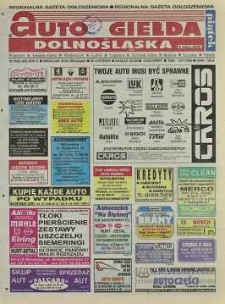 Auto Giełda Dolnośląska: regionalna gazeta ogłoszeniowa, 1998, nr 70 (495) [28.08]