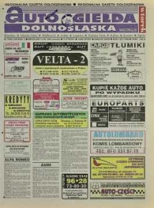 Auto Giełda Dolnośląska: regionalna gazeta ogłoszeniowa, 1998, nr 75 (500) [15.09]