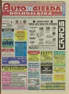 Auto Giełda Dolnośląska: regionalna gazeta ogłoszeniowa, 1998, nr 78 (503) [25.09]