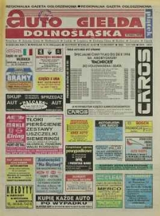 Auto Giełda Dolnośląska: regionalna gazeta ogłoszeniowa, 1998, nr 84 (509) [16.10]