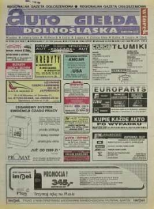 Auto Giełda Dolnośląska: regionalna gazeta ogłoszeniowa, 1998, nr 87 (512) [27.10]