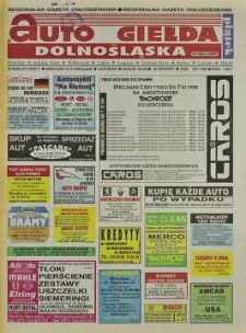 Auto Giełda Dolnośląska: regionalna gazeta ogłoszeniowa, 1998, nr 88 (513) [30.10]