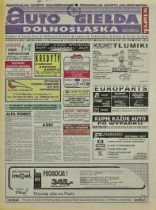 Auto Giełda Dolnośląska: regionalna gazeta ogłoszeniowa, 1998, nr 89 (514) [3.11]