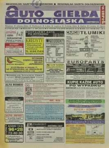 Auto Giełda Dolnośląska: regionalna gazeta ogłoszeniowa, 1998, nr 97 (522) [1.12]