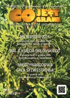 Co Jest Grane : koncentrator kultury, 2016, nr 274 grudzień