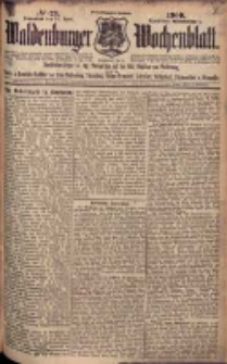 Waldenburger Wochenblatt, Jg. 55, 1909, nr 33