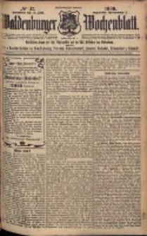 Waldenburger Wochenblatt, Jg. 55, 1909, nr 47