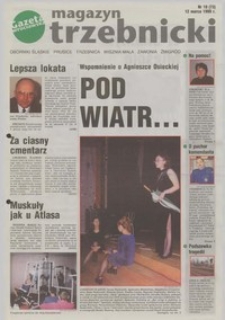 Magazyn Trzebnicki : Oborniki Śląskie, Prusice, Trzebnica, Wisznia Mała, Zawonia, Żmigród : dodatek do "Gazety Wrocławskiej", 1999, nr 10 (73) [12.03]