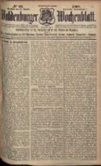 Waldenburger Wochenblatt, Jg. 55, 1909, nr 66