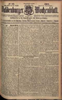 Waldenburger Wochenblatt, Jg. 55, 1909, nr 69