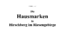 Die Hausmarken in Hirschberg im Riesengebirge [Dokumentelektroniczny]