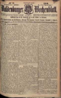 Waldenburger Wochenblatt, Jg. 55, 1909, nr 71