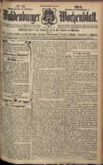 Waldenburger Wochenblatt, Jg. 55, 1909, nr 73