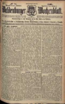 Waldenburger Wochenblatt, Jg. 55, 1909, nr 74