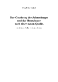 Der Goethetag der Schneekoppe und der Heuscheuer nach einer neuen Quelle : von Geheimrat Adalbert Hoffmann in Breslau [Dokument elektroniczny]