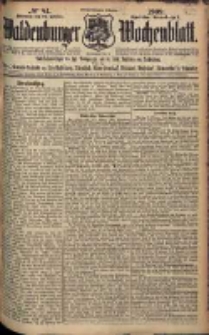 Waldenburger Wochenblatt, Jg. 55, 1909, nr 84