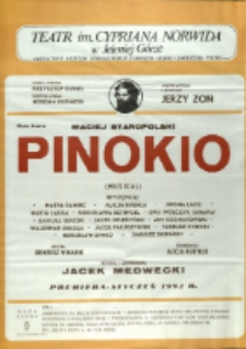 Pinokio : musical - afisz premierowy [Dokument życia społecznego]