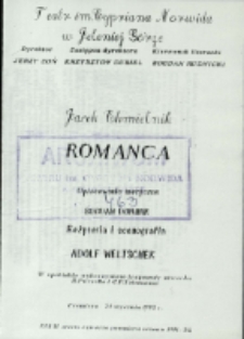 Romanca - program [Dokument życia społecznego]