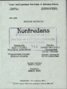 Kontredans - program [Dokument życia społecznego]