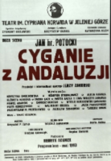 Cyganie z Andaluzji - afisz premierowy [Dokument życia społecznego]