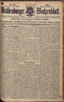 Waldenburger Wochenblatt, Jg. 55, 1909, nr 91