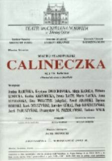 Calineczka - afisz premierowy [Dokument życia społecznego]