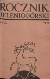 Rocznik Jeleniogórski, T. 27 (1989)