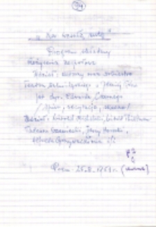 Na wesołą nutę : program składany - notatka [Dokument życia społecznego]