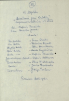 Moralność Pani Dulskiej - notatka [Dokument życia społecznego]