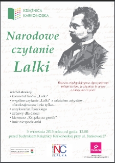 Narodowe czytanie Lalki - plakat [Dokument życia społecznego]