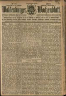 Waldenburger Wochenblatt, Jg. 56, 1910, nr 15