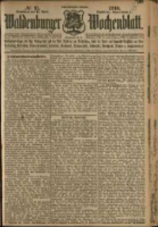 Waldenburger Wochenblatt, Jg. 56, 1910, nr 31
