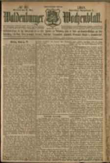 Waldenburger Wochenblatt, Jg. 56, 1910, nr 38